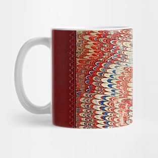 Vintage Marbled Pattern Book Cover Mug